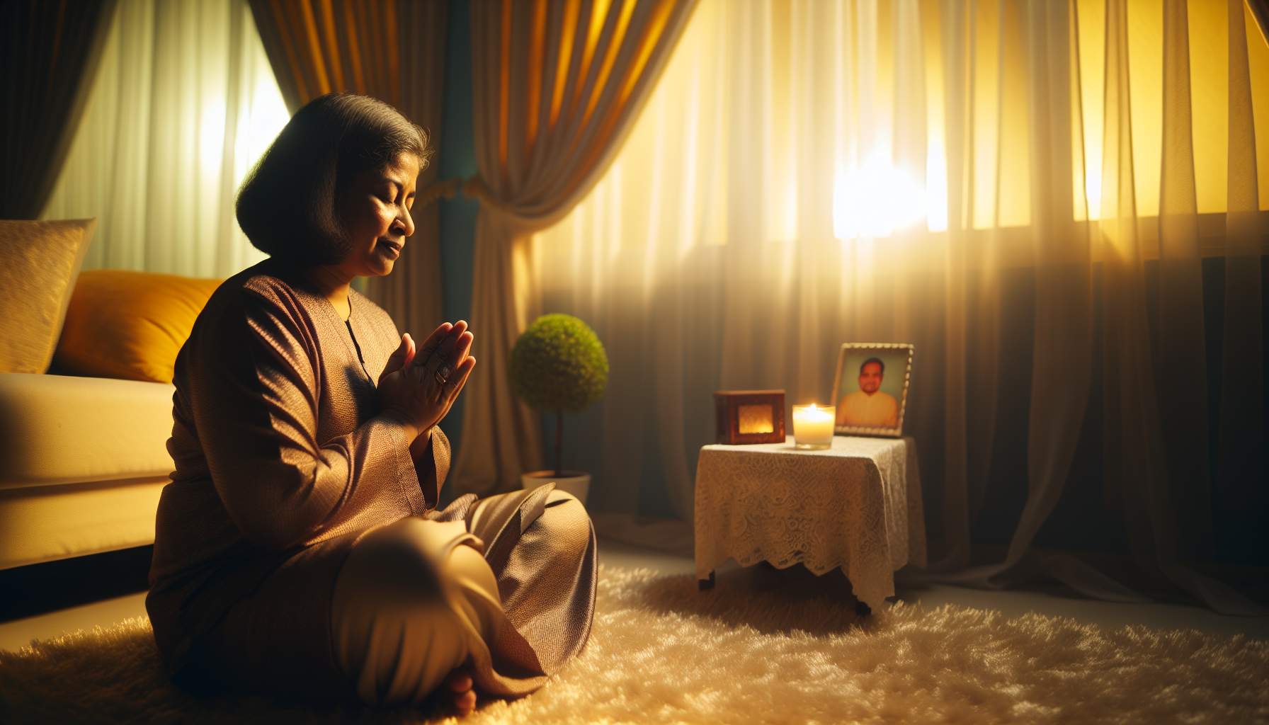 Guide spirituel: prière défunt lumière avec Sophie